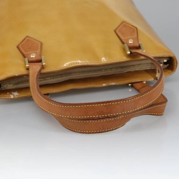 LOUIS VUITTON Monogram Vernis Houston Hand Bag Beige M91004 - Picture 7 of 13